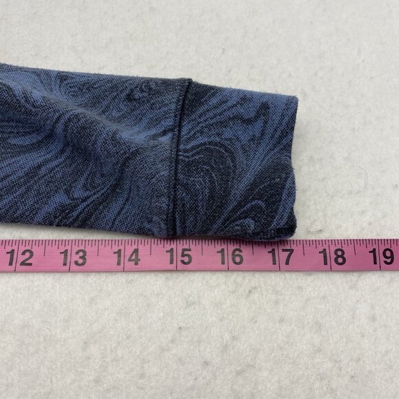 ATHLETA GIRL In Your Element Pullover Hoodie Sz M Blue Marble Active 7-9 - Picture 8 of 9